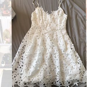 ASTR the label white dress size small nordstrom